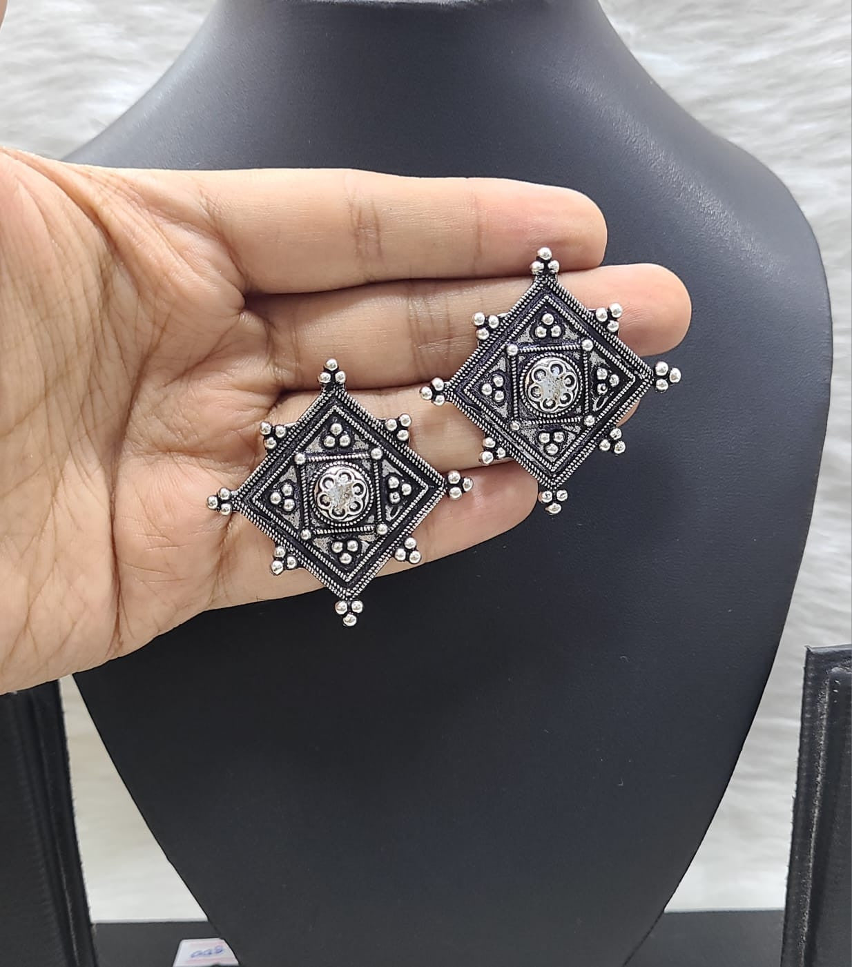 Exquisite German Silver Earring Set