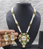Lustrous Appeal Kundan Long Necklace set