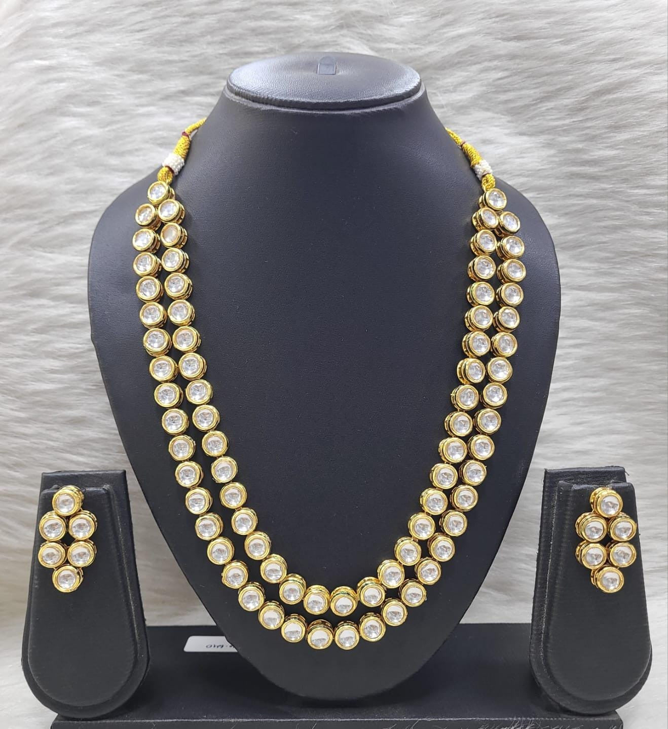 Royal Kundan Long Necklace Jewellery Set For women