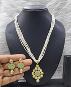 Mystic Inspiration Kundan Pendant with necklace earring set