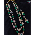 Premium Quality Semiprecious Double line Stone Mala Set