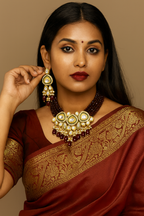 Premium Quality Kundan Choket Necklace Set