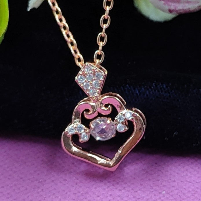 Nokia rosegold pendant necklace for women and girls