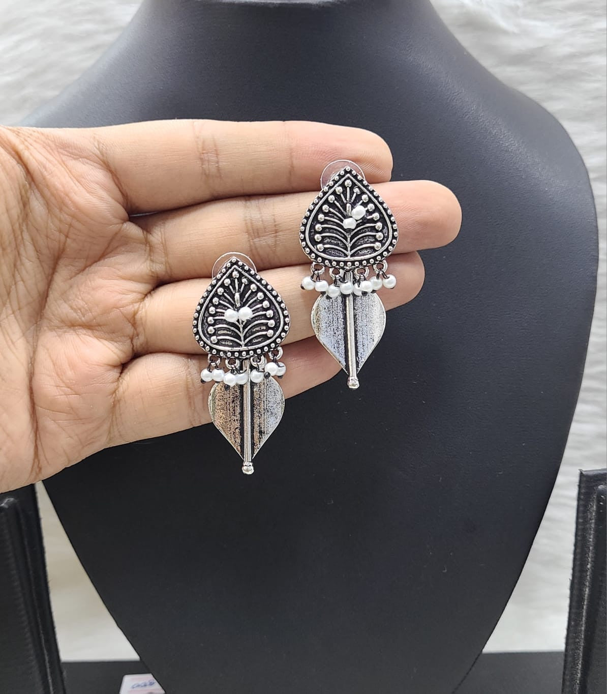 Gorgeous German Silver Earring Set