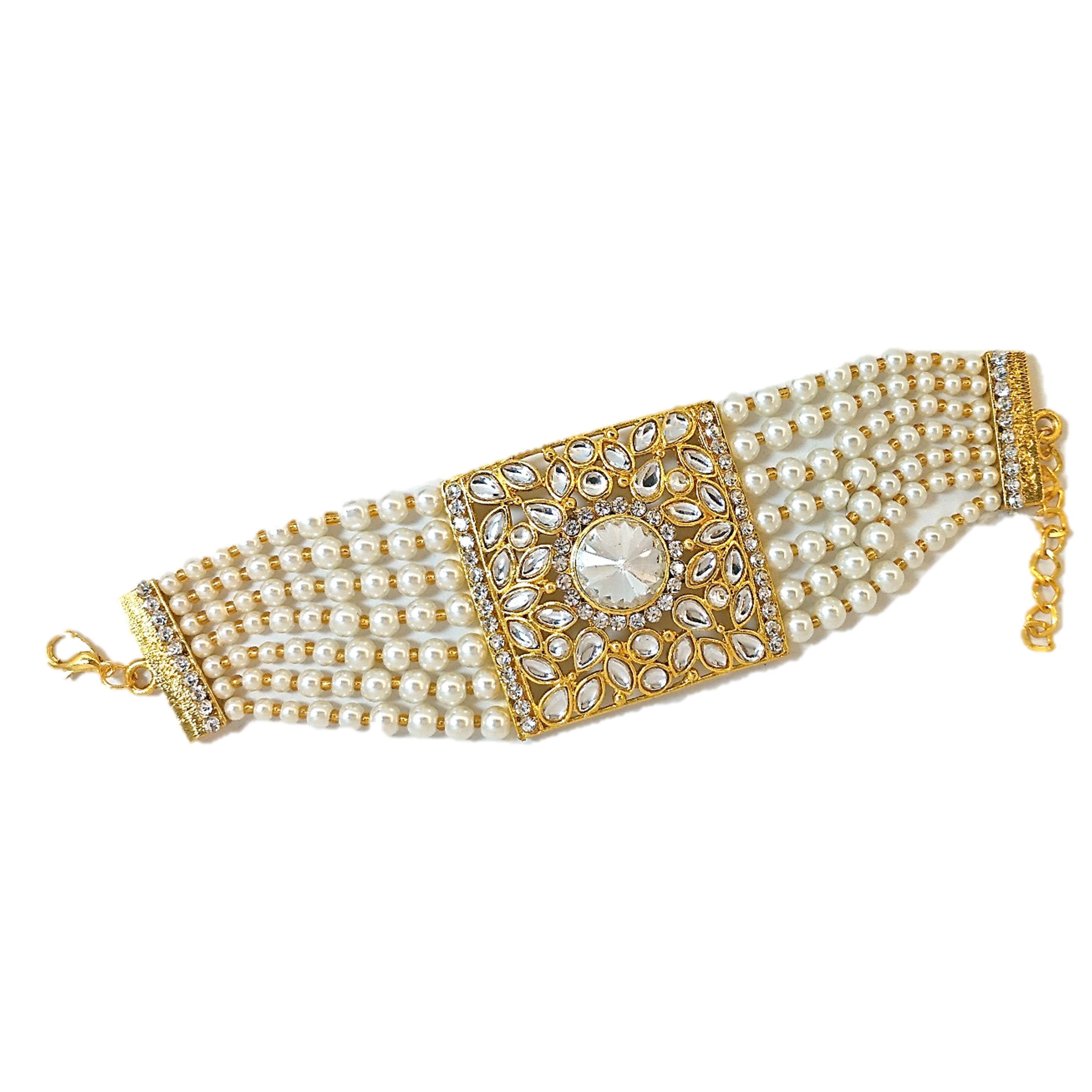 BR107 White Gold plated bracelet for women