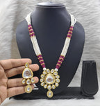 Sparkling Sheen Kundan Long Necklace set