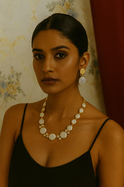 MOP Choker Necklace Set