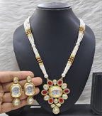 Gorgeous Twist Kundan Long Necklace set
