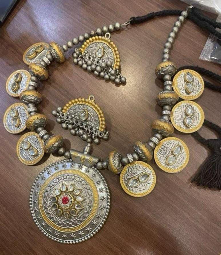Opulent Detail Twotone Oxidise Set