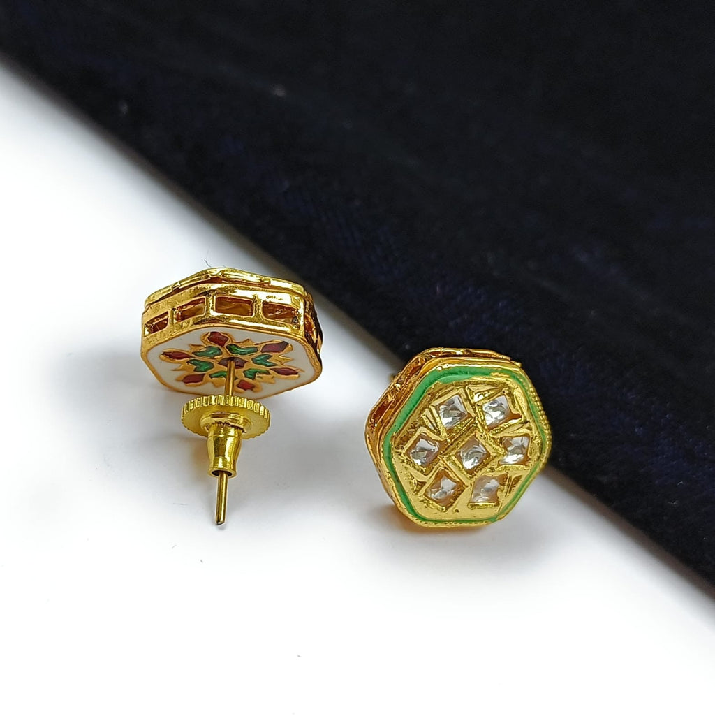 Charming Essence Royal Kundan Stud Earing