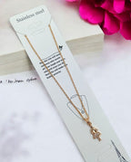 Silken Sheen Pendant Chain Necklace