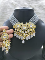 Premium quality kundan choker necklace set