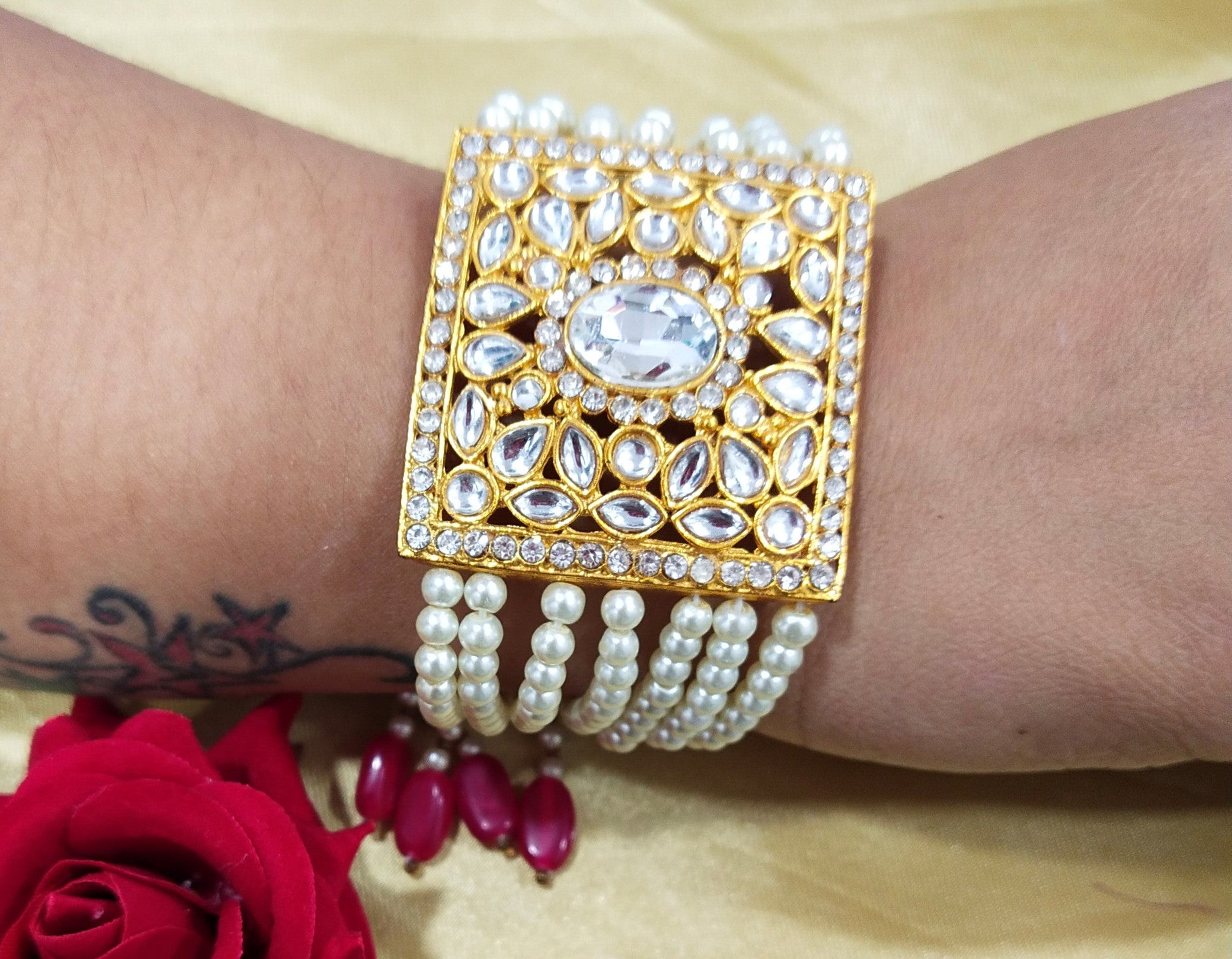 BR107 White Gold plated bracelet for women