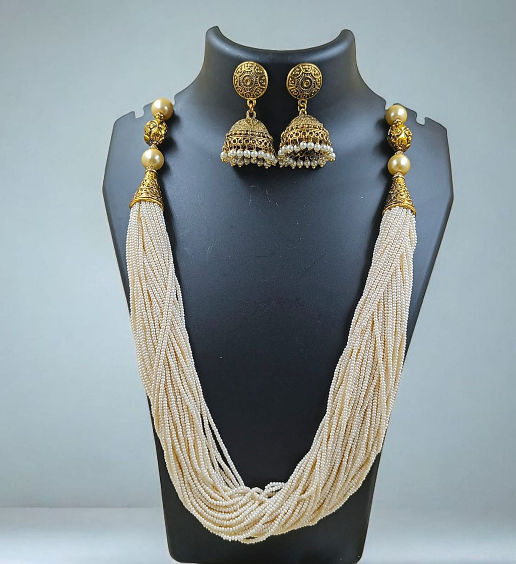Delicate Shade Beaded Layered Necklace Set
