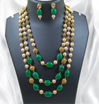 Classic Statement Antique Pearl Necklace Set