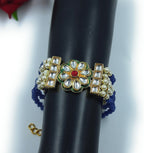 BR02 Blue kundan Bracelet for Women and Girls