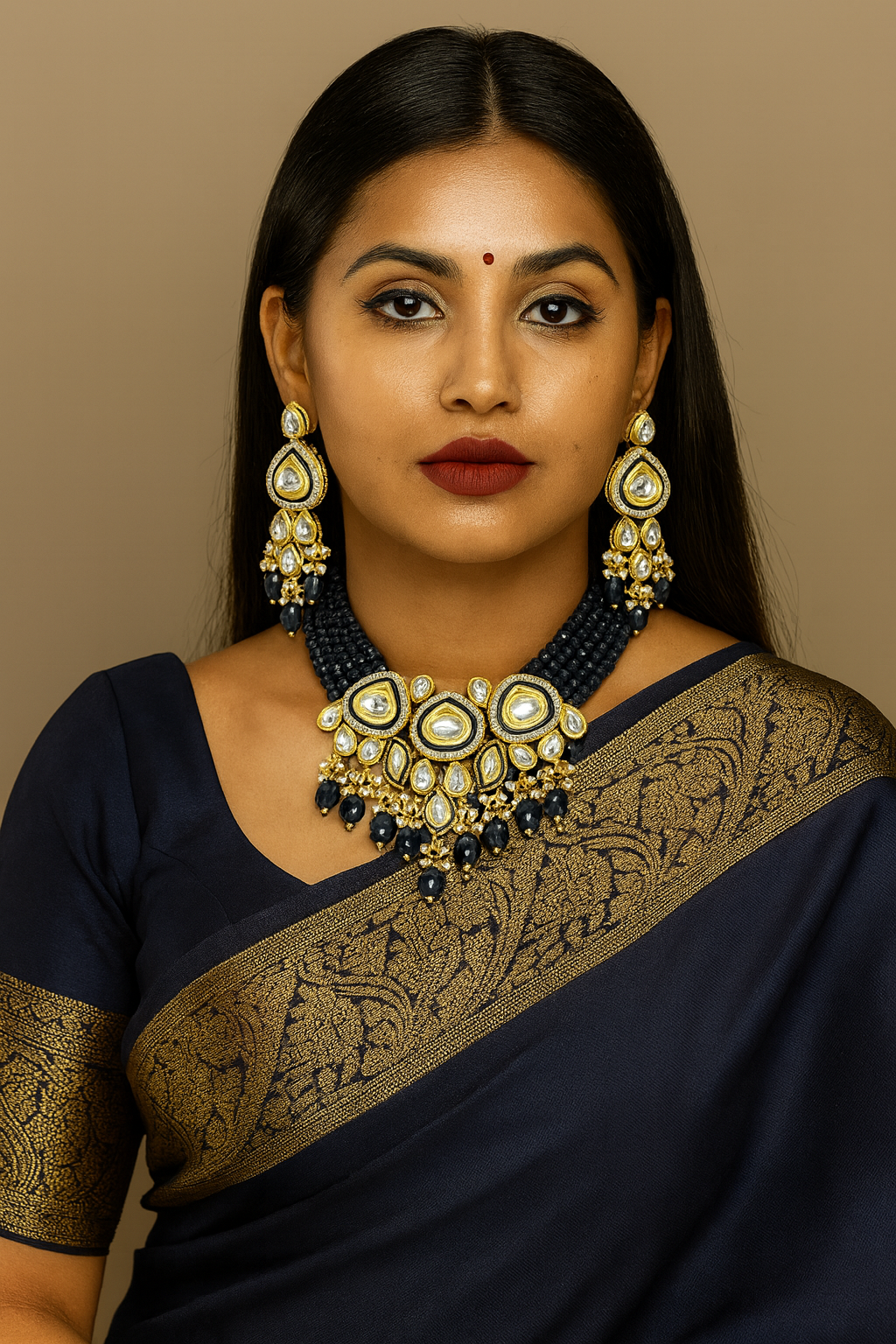 Premium quality kundan choker set