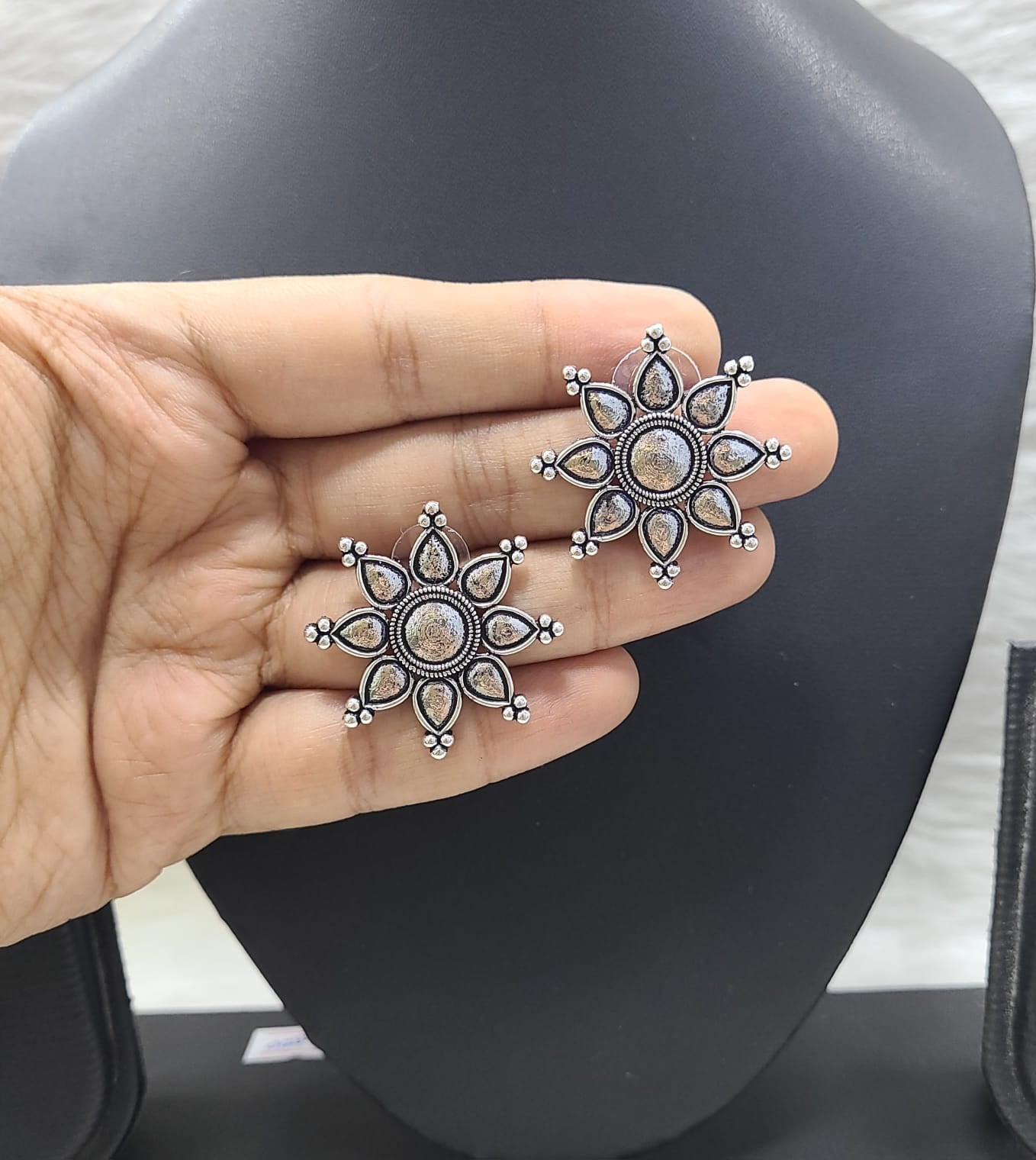 Beautiful German Silver Earring Set