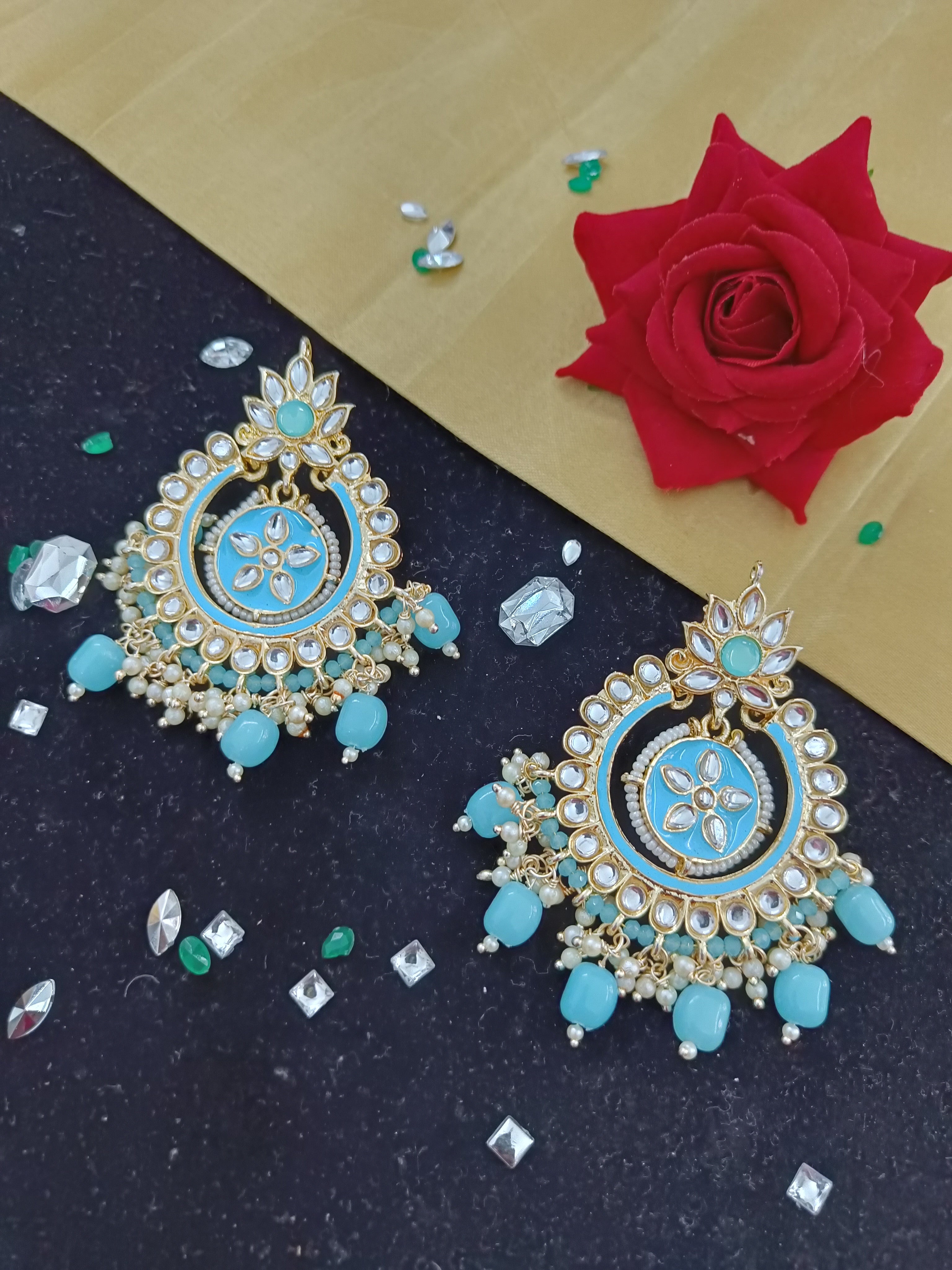 Meenakari Earring (ER69 SKY BLUE)