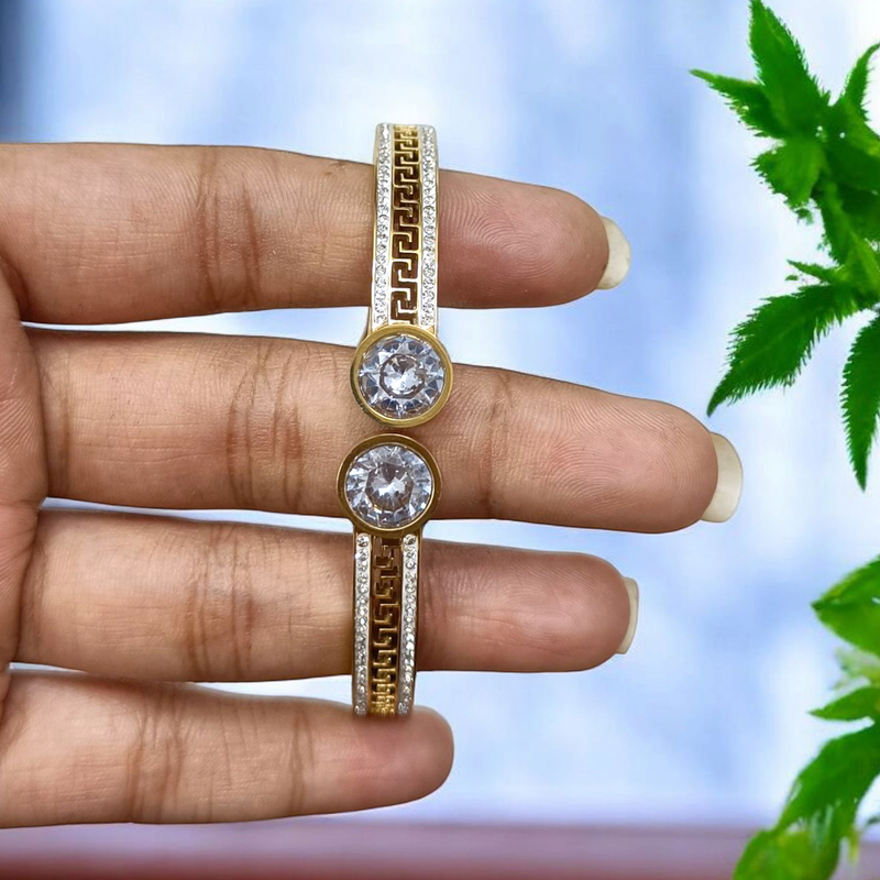 Silver Cuff Imported Kada Bracelet for Women and Girls � Minimalist Design